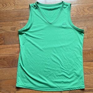 Adidas Kelly Green V-Neck Tank